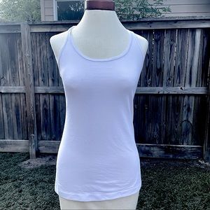 GapFit white racerback tank top shirt women’s sz small